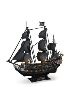 Corsair's Legacy 3D Pirate Ship | 293-Piece LED Model w/ Detailed Interior | Master Series Collector's Edition #PuzzleArt