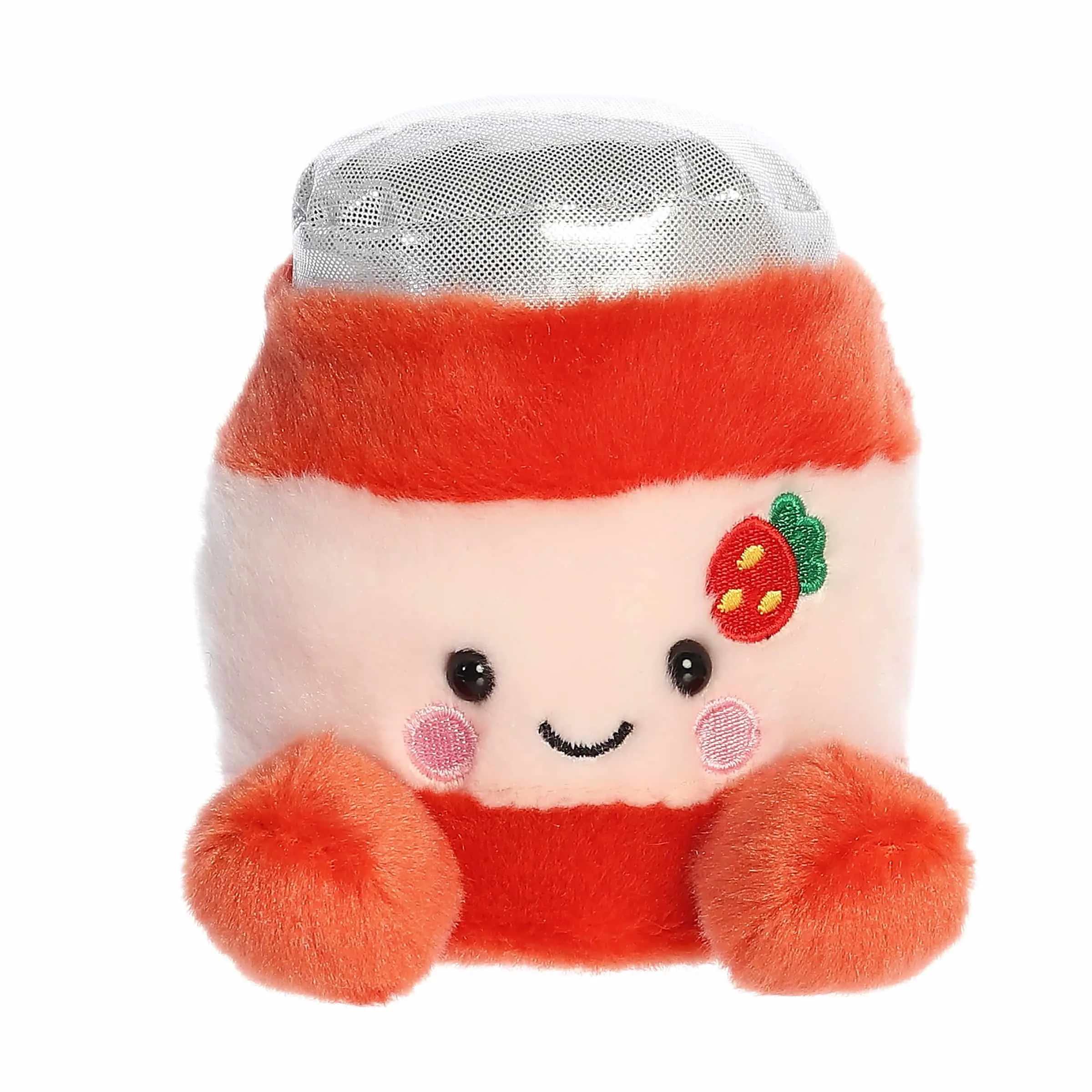 Palm Pals Adorable JJ Strawberry Jelly 5 inch Red Mini Soft Plush Collectable Stuffed Animal