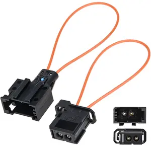 2Pcs Fiber Optic Loop, Female and Male Fiber Optic Bypass Loop Adapter Connector Diagnostic Device Tool Compatible for Benz Audi Mercedes BMW VW Porsche Most Optical System