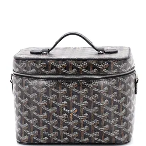 Pre-owned Goyard Canvas Coated Toiletry Bags Muse Vanity Case Coated Canvas by Rebag