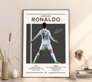 Cristiano Ronaldo Print, Cristiano Ronaldo Poster, Football Gift, Sports Poster, Football Player Poster, Soccer Wall Art, Real Madrid