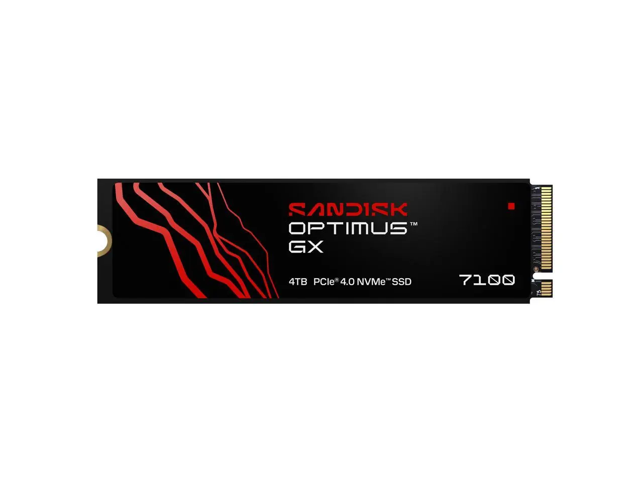 SanDisk Optimus GX 7100 M.2 2280-S3-M 4TB PCI-Express 4.0 x4 3D NAND TLC Internal Solid State Drive (SSD) SDSP71400TAN-000E0