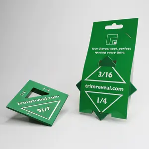 1/4" or 3/16" Trim Reveal Marking Tool Engraved logo - Molding Spacer/Reveal - Door and Window Trim Installs