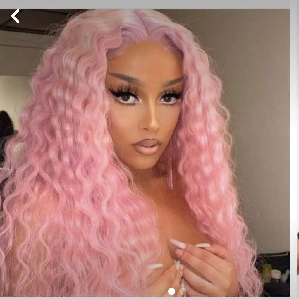 Light Pink 13x4 Frontal Wig with 200% Density and 22-inch Length