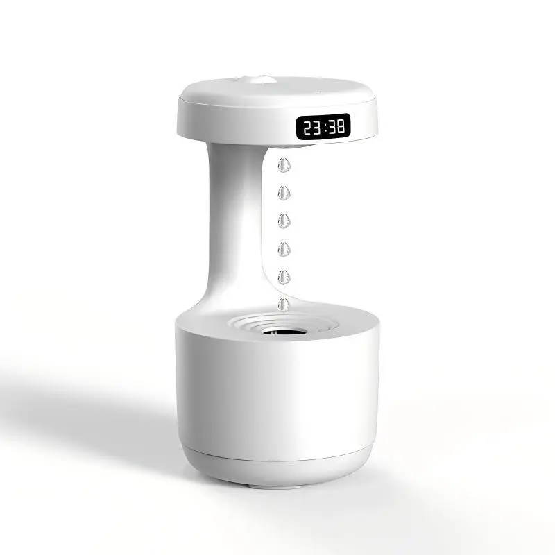 Anti-Gravity Humidifier, 600ML Large Capacity Anti-Dry Burn, Smart Display Timer Small Atmosphere Light, Ultrasonic Fine Mist, Silent Humidification, Humidifier for Home