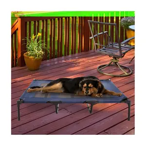 Elevated Dog Bed 48 x 35 Portable Pet Bed withon-Slip Feet