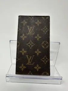 Pre-owned Louis Vuitton Canvas small leather goods Monogram bi fold wallet check book