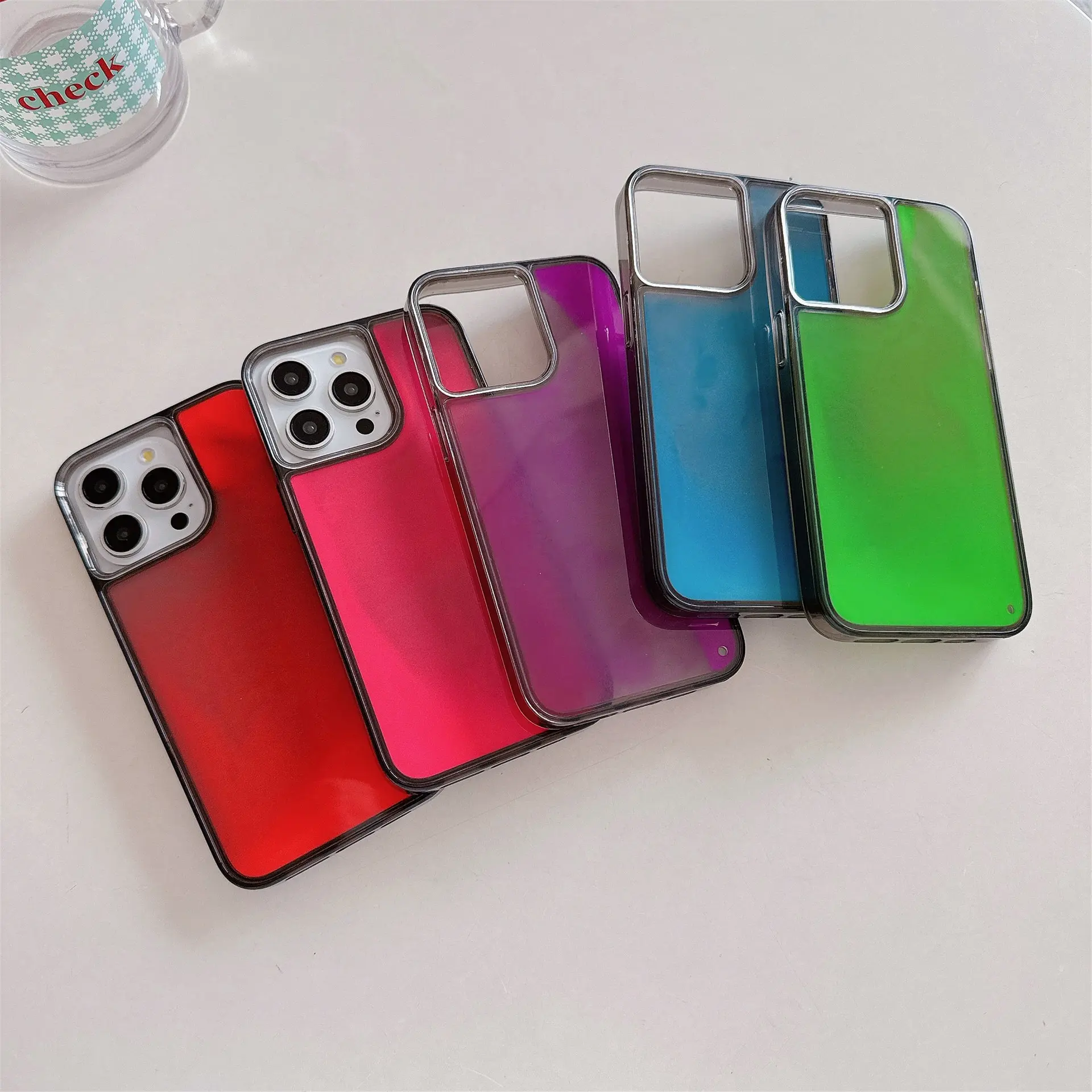 Translucent Sand Glow Case, Compatible with iPhone 17/16/15/14/13/12/11
