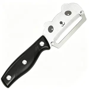 Bear-Shaped Vegetable Peeler, Stainless Steel, Ergonomic Handle, Ideal for Potatoes, Pumpkins, Fruits, Kitchen Tool