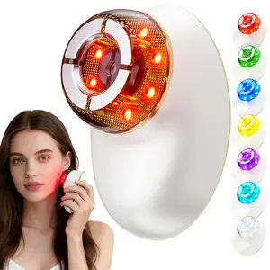 CXGRISE Electric Facial Cupping Therapy Set with 7-Color LED Light Therapy & Lymphatic Drainage Massager for Face Rejuvenation