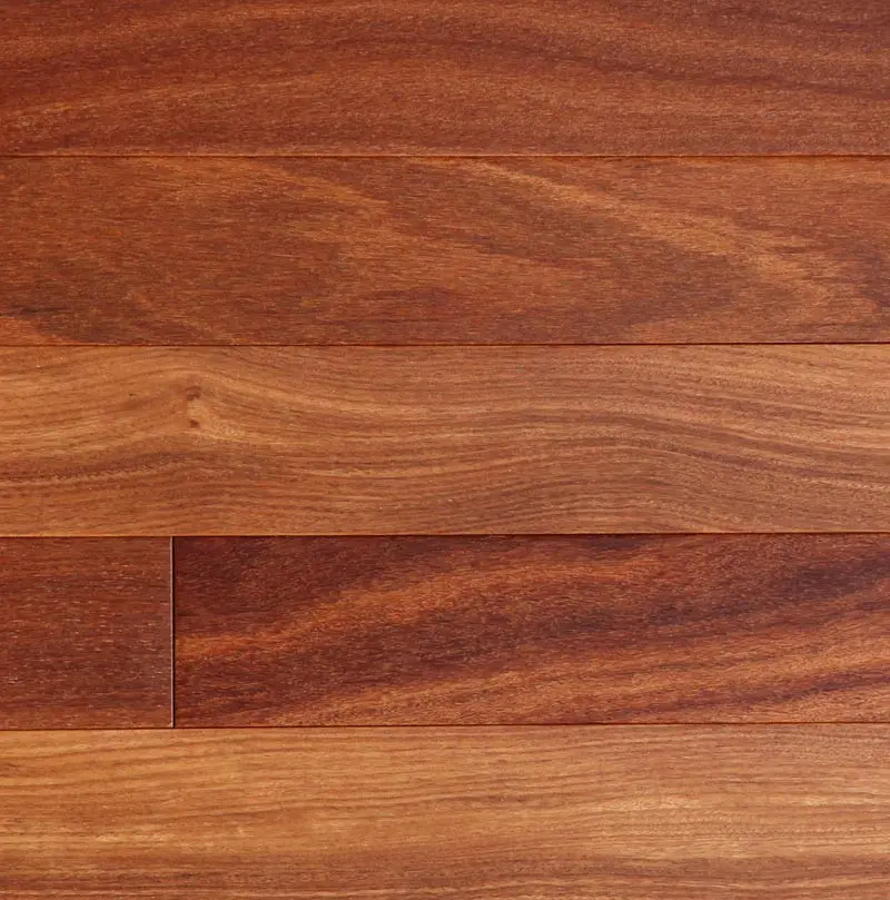 3/8 in. x 5 in. x 4 in. Click Engineered Hardwood Flooring, Brazilian Teak Cumaru, Natural Finish, 12-48 in. Length, 4 - 26.05 Ft.. Coverage, 47 lbs. Weight