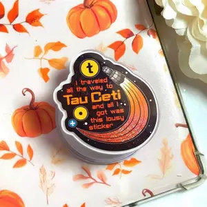 Project Hail Mary Tau Ceti Phone Grip, Traveled to Tau Ceti MagSafe Holder, Aesthetic Sci-Fi Travel Badge Griptok, Unique Gift for Andy Weir Fans & Hardcore Readers