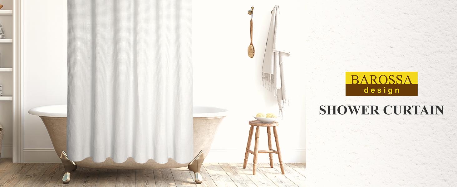 Plastic Shower Liner Clear - Premium PEVA Shower Curtain Liner with Rustproof Grommets and 3 Magnets, Waterproof Cute Lightweight Standard Size Bathroom Curtains - Clear