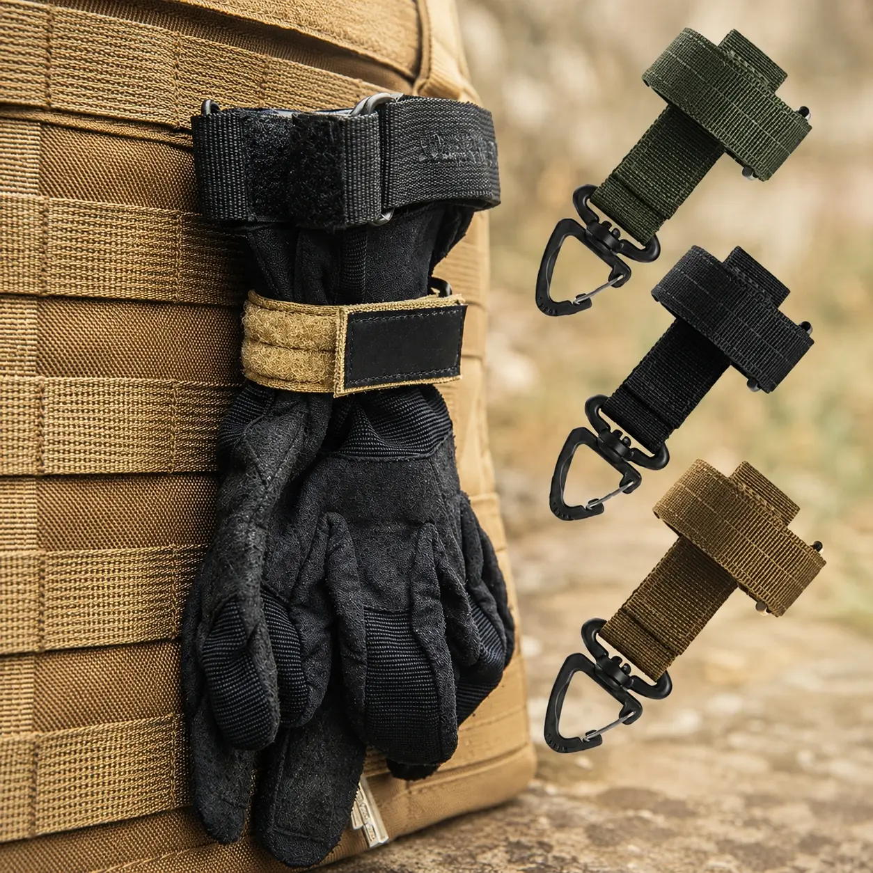 Adjustable Anti-Loss Safety Carabiner: Carabiner Clips Heavy Duty Durable Multi-Function Outdoor Rope Clip for Hiking, Rock Climbing, Camping. Secure Rope Storage & Organization Solution. Essential Gear for Adventure Activities.