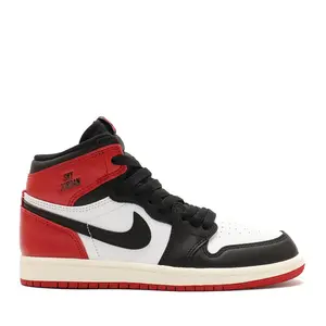 Nike Air Jordan 1 Retro High OG Black Toe Reimagined FD1412-106 Preschool Fashion Sneaker New
