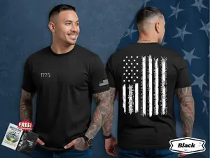 We The People Shirt Vintage USA 1776 Flag Tee, Patriotic Shirts, Conservative First Responder Shirt, Military Veterans Gifts