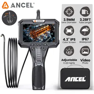【Flash Sale】ANCEL AN303 Two-way 210° Articulating Inspection Endscope 3.9MM Camera Borescope