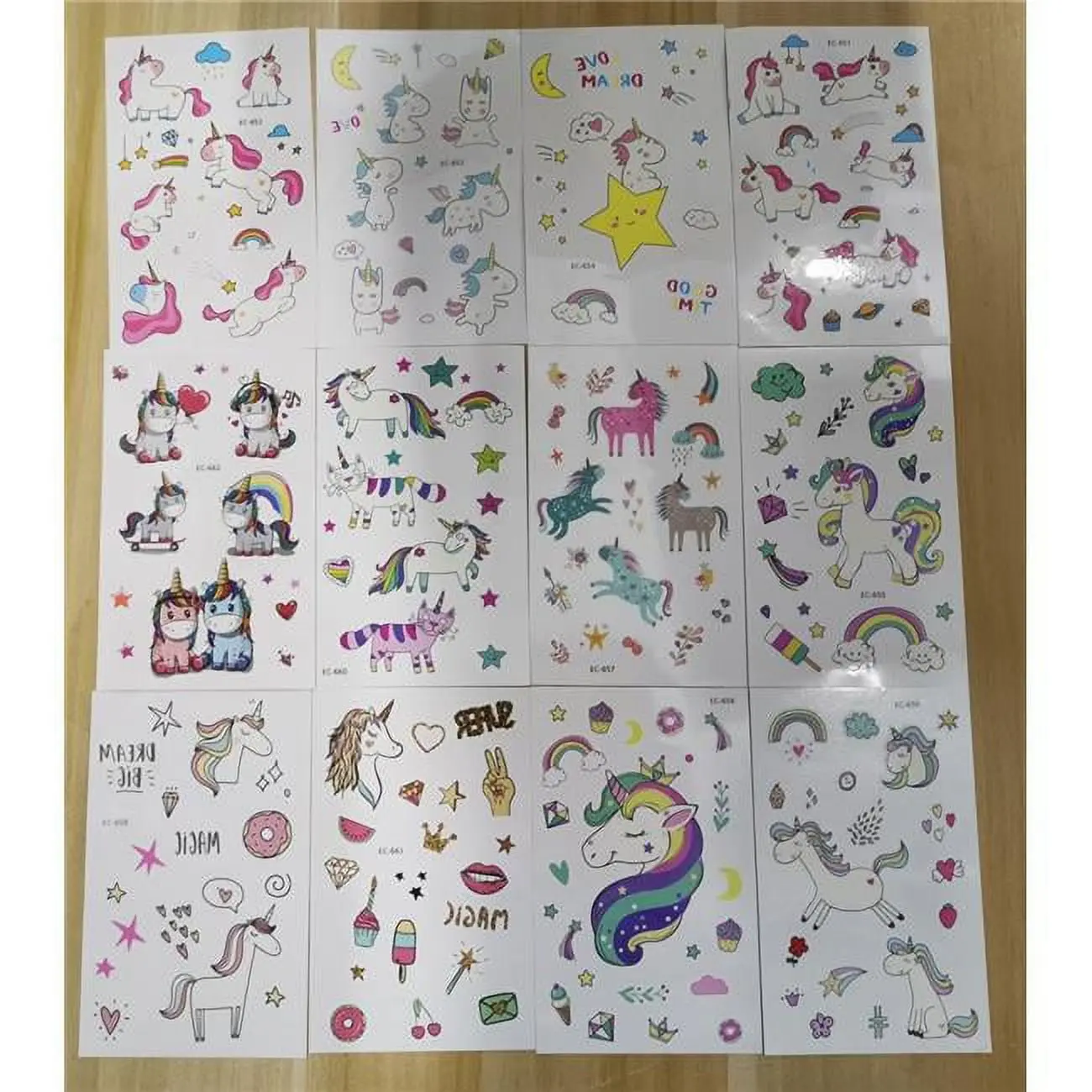 212 MAIN TAT08 Temporary Enchanted Tattoos - Whimsical Designs, Easy-to-Apply, Long-Lasting, Multiple Sheets for Men's Special Occasion Costumes & Accessories, Temporary Tattoos