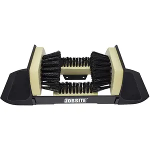 JobSite Extra Wide Boot Scrubber – No Mounting Required – All Weather Shoe Scraper Brush