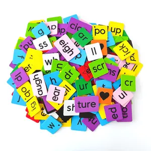 Large Size English Phonics Magnetic Tiles Set, Preschool Alphabet Tool, Elementary School Kindergarten Word Building Magnet Pieces, Classroom Must Have
