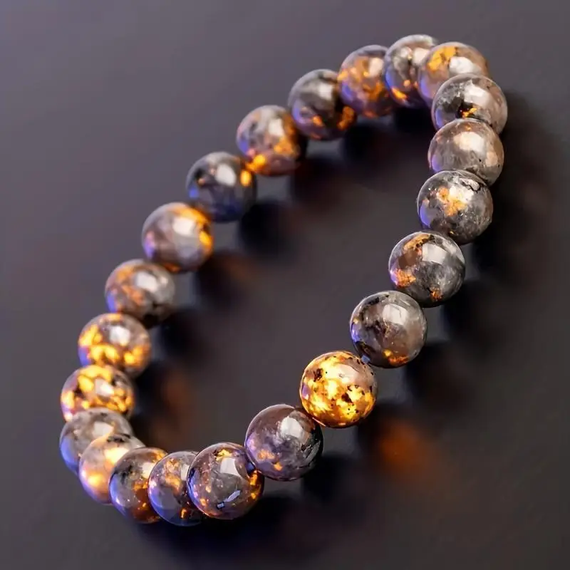 Natural Yooperlite UV Glowing 8mm Beads Crystal Stone Bracelet - Energy Healing Relief, Pretty Birthday Accessory with Sodalite for Emotional Balance (For Women & Men), Stone Bracelets, Natural Crystal Bracelets