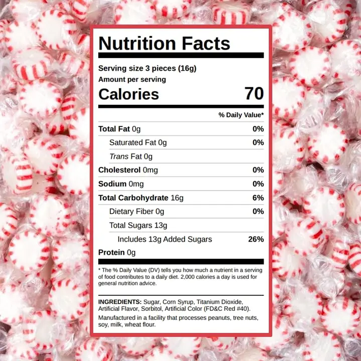 Bulk Starlight Peppermints Hard Candy – Approx. 180 Pieces, 2 lb Bag – Individually Wrapped Peppermint Discs for Parties, Candy Bowls & Holiday Treats