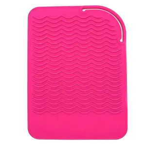 Heat Resistant Mat for Curling Iron, Flat Irons and Hair Straightener Hair Styling Tools and Travel Mat and Hot Styling Tools,9" x 6.5", Food Grade Silicone