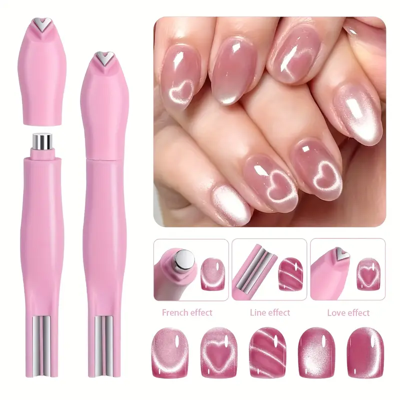 1 multi-functional magnetic cat's eye manicure tool, women's only, user-friendly, durable material, ideal manicure set, a great gift for beauty lovers, Nail Art Set