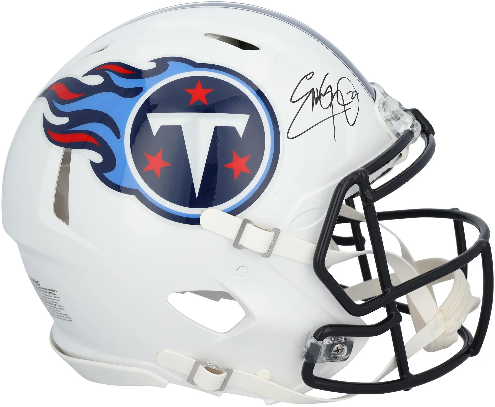 Eddie George Tennessee Titans Autographed Riddell 1999-2017 Throwback Speed Authentic Helmet - Fanatics Authentic Certified