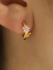 Elegant Cubic Zirconia Flower Earrings for Women, Perfect for Daily Wear, Office, Dates, Fashionable Gift Idea, Ear Studs