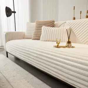 Modern Soft Plush Sofa Cover, Sofa Slipcover, 1 Count Non-slip Soft Comfortable Sofa Cushion Cover, Pillowcase without Filler, Sofa Protector for Home Living Room, Bedroom, Hotel