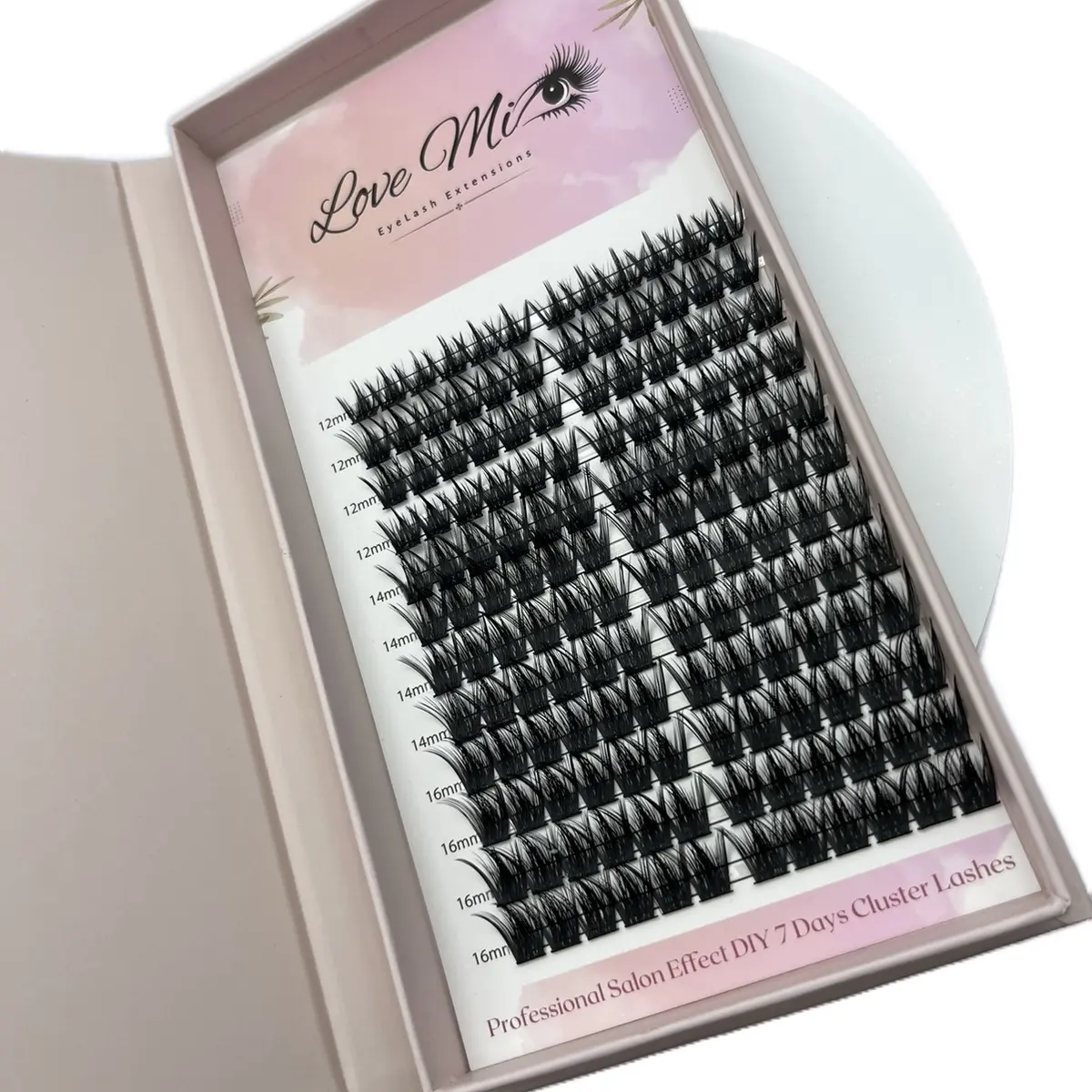 DIY lash extensions, DIY Eyelash Extension 144 clusters, Bella mega volume lash