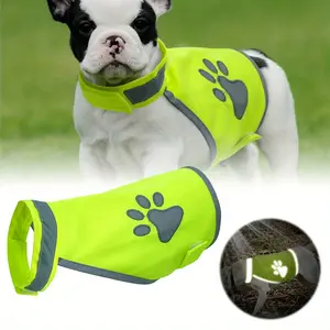 Reflective Dog Vest Clothes, 2 Counts High Visibility Breathable Jacket, Small Large Dogs Safety Vests Harness for Outdoor Hiking Walking