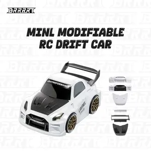 BRRRRT Smart Drift Car Upgrade Edition Customizable RC drift car Includes magnetic accessories for interchangeability Comes with interchangeable tires Features light and sound effects Christmas gift Toy for boys and girls
