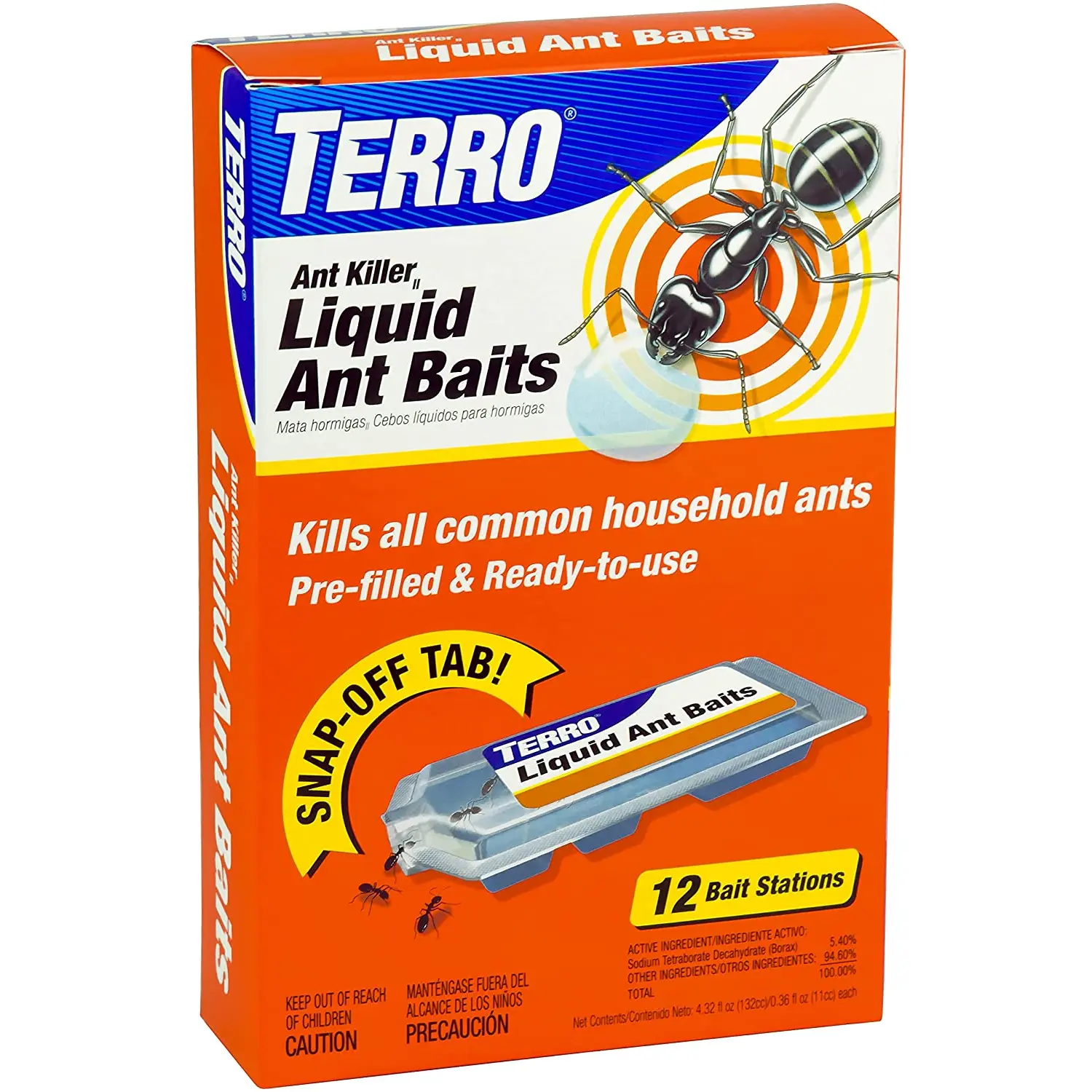 TERRO T300B Liquid Ant Killer, 12 Bait Stations Terro