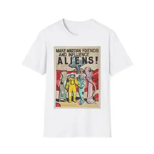 Mars Aliens Unisex Softstyle T-Shirt casual tee crewneck winter crewneck graphic short sleeve funny hoodie sarcastic humor addicted tops