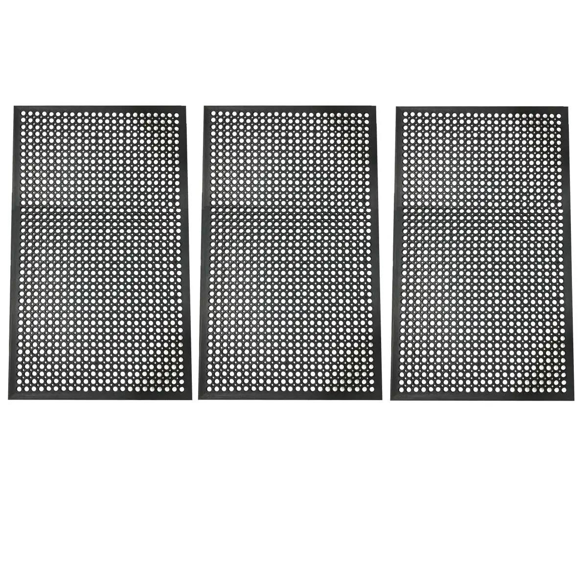 212 MAIN Industrial Cushioning Rubber Floor Mat, 3 x 5 ft, Pack of 3 (Buffalo Tools RMAT353PK)