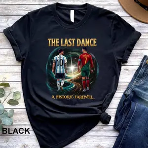 Comfort Colors Messi Ronaldo Inspired Shirt, Soccer Legends Tribute Tee, Retro Football Fan Gift