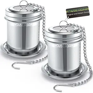 House Again Extra Fine Mesh Tea Infuser for Loose Tea, 18/8 304 Stainless Steel Tea Strainer with Extended Chain Hook, Tea Steeper for Brew Tea, Spices & Seasonings TikTokShopfalldealsforyou
