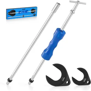 CV Axle Removal Tool, 4 pc. Axle Puller Set with 50 & 64 mm CV Joint Forks Heavy-Duty Slide Hammer, CV Shaft Removal Tool for Ford Taurus Mercury Sable SVT Raptor Lincoln Navigator