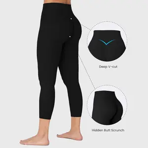 Sunzel Sunzfly Invisible Butt Scrunch Workout Leggings for Women, Butt Lifting High Waisted Gym Yoga Pants with Tummy Control