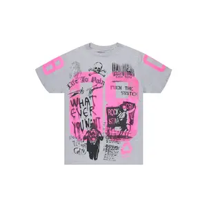 Kammile 3.0 Grey/Pink Oversized T-Shirt