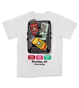 White Big Cans in Bin Cotton T-Shirt