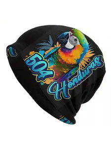 Skullies Beanies Caps Scarlet Macaw Honduras Thin Hat Bonnet Hats Men Street Ski Cap Beanie Fitted