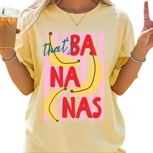 That’s Bananas Vintage Fruit Shirt, Funny Banana Pun Graphic Tee, Retro Summer Aesthetic T-Shirt, Cute Food Humor Shirt, Trendy Beach Vacation Tee, Gift for Men, Gift for Women, Crew Neck T-shirt, Trending T-shirt