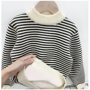 Cute Toddler Striped Sweater - Stylish & Cozy for Little Ones Baby Girl Clothes
