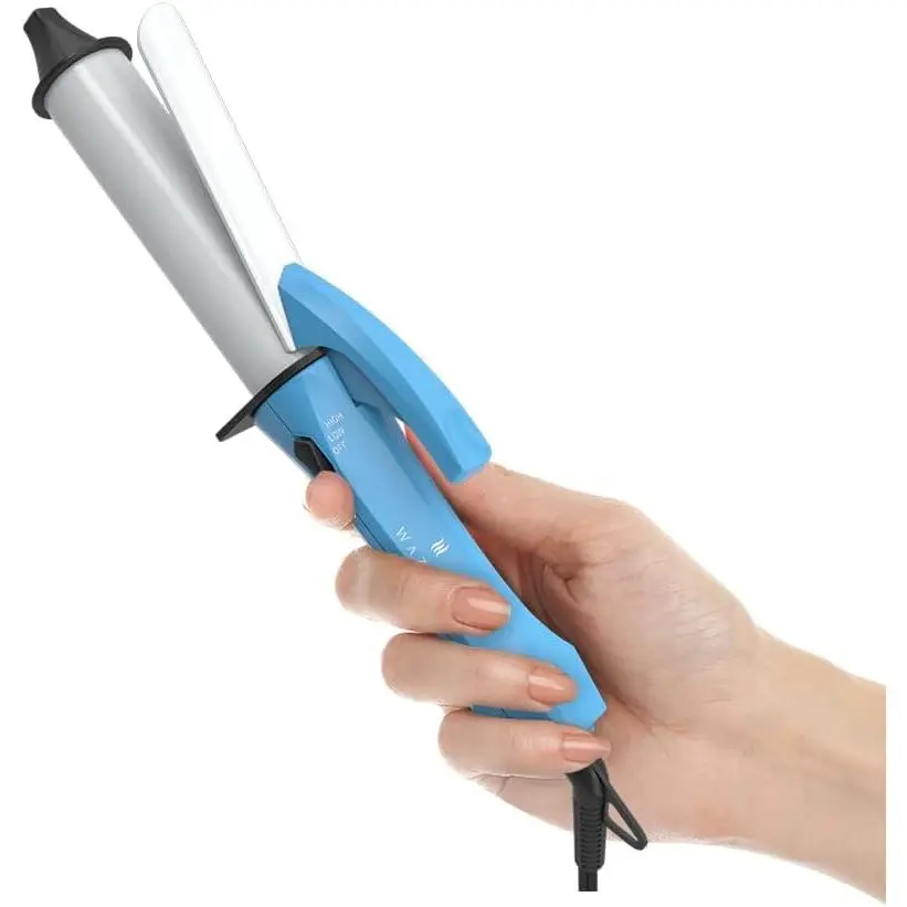 Ceramic Mini Curling Iron for Short Hair, Compact Lightweight Hair Curler for Travel, 1 Inch Heat-Up Fast Curling Wand for Touch Ups, Auto Shut Off, Beautiful Gift Box Comfort