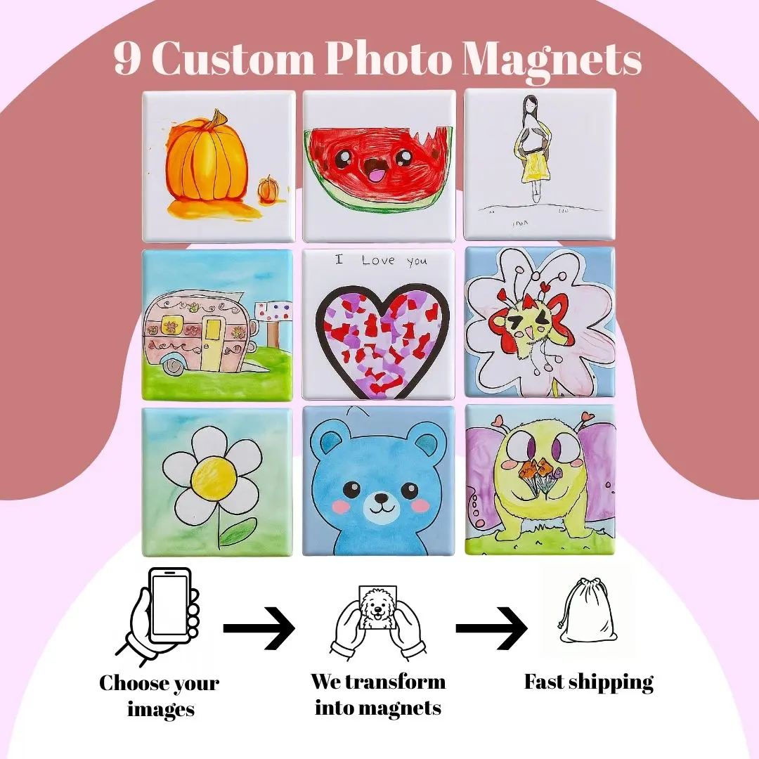 Custom Photo Magnets 2x2 inch personalized