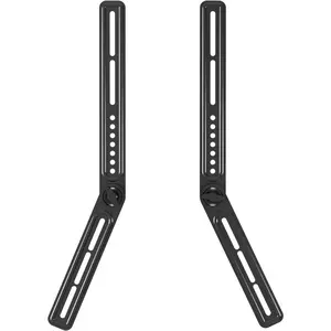 Universal Sound Bar Mounts Fits Most 23 to 65 Inch TVs Soundbar TV Mount Bracket Above or Under TV, up to 22 lbs SBR302
