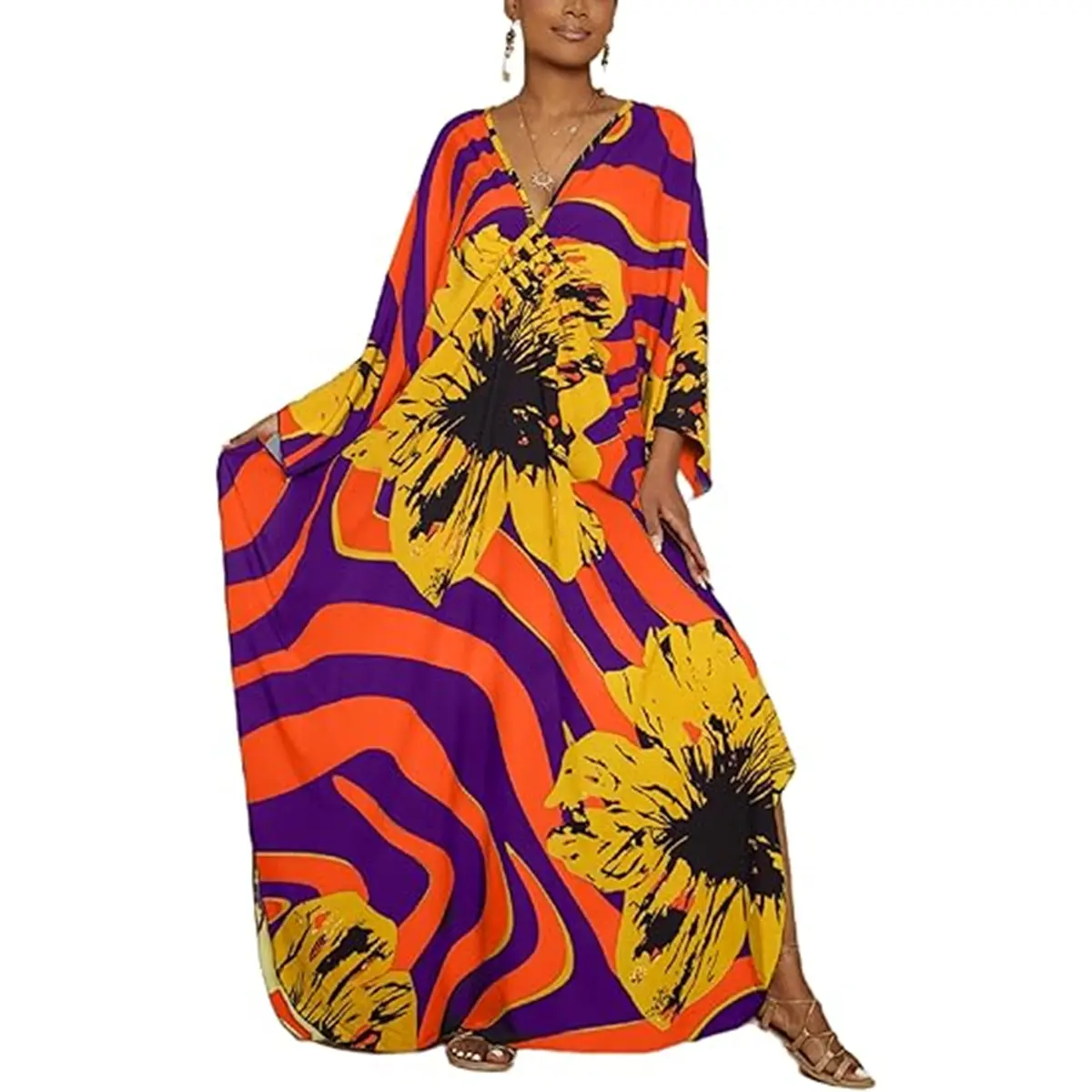 Orange-purple Hibiscus